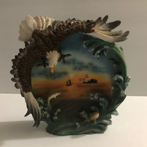 Other - 🎉1x HP🎉 Lighthouse Scene Plate With Eagle and Dolphins